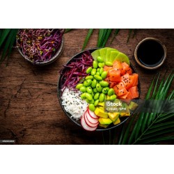 Poke bowl saumon mariné