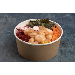 Poke-bowl scampi