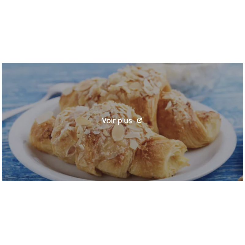 Croissant aux Amandes et chocolat blanc